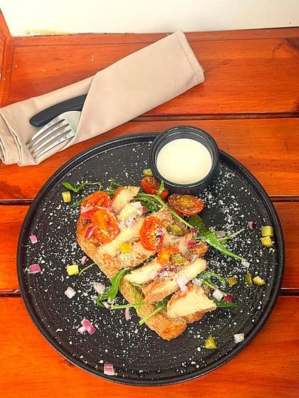 The Arnold — smoked chicken toast